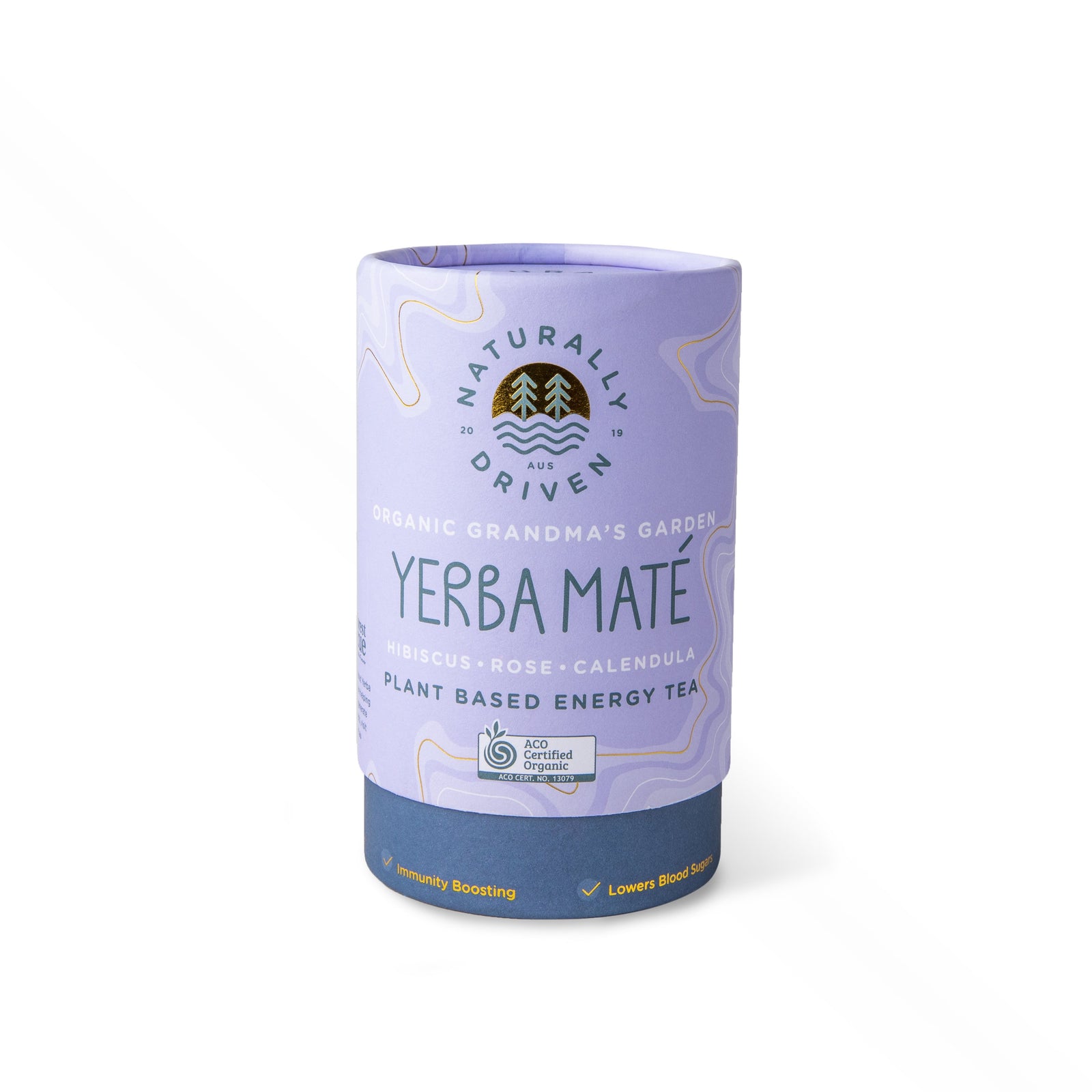 Organic Grandmas Garden Yerba Maté Blend - 60g Cylinder
